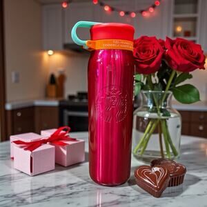 Starbucks 2025 Magenta Stainless Steel Bottle 20oz Fizz Free Lid Hot Cold NWT